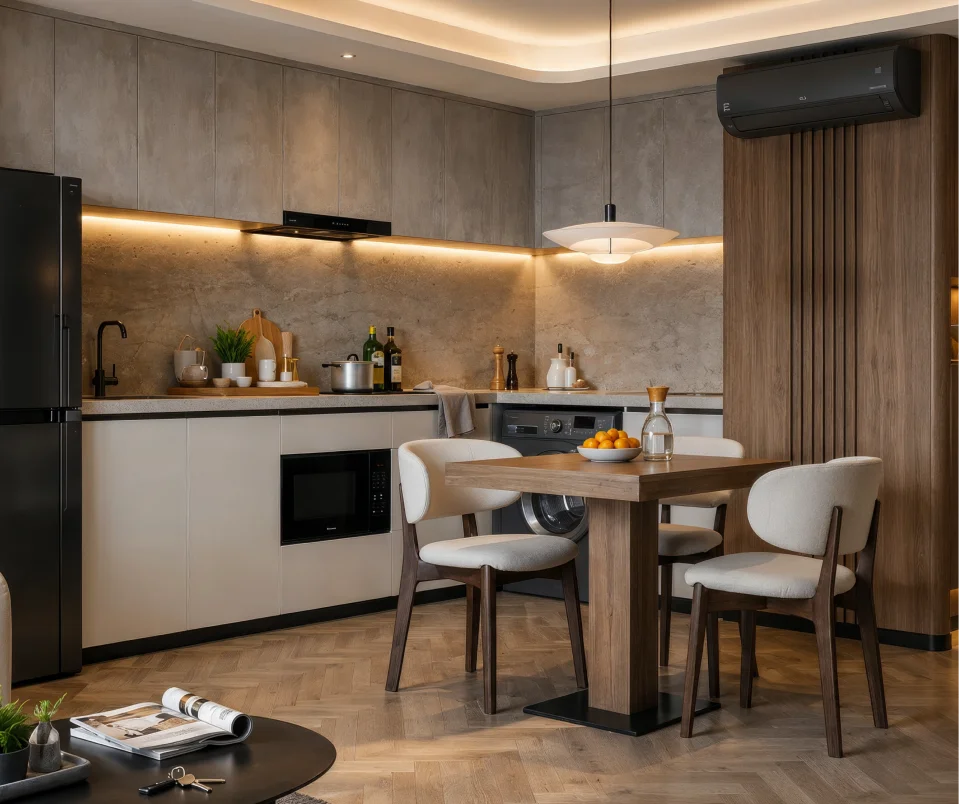 modern equipped kitchen